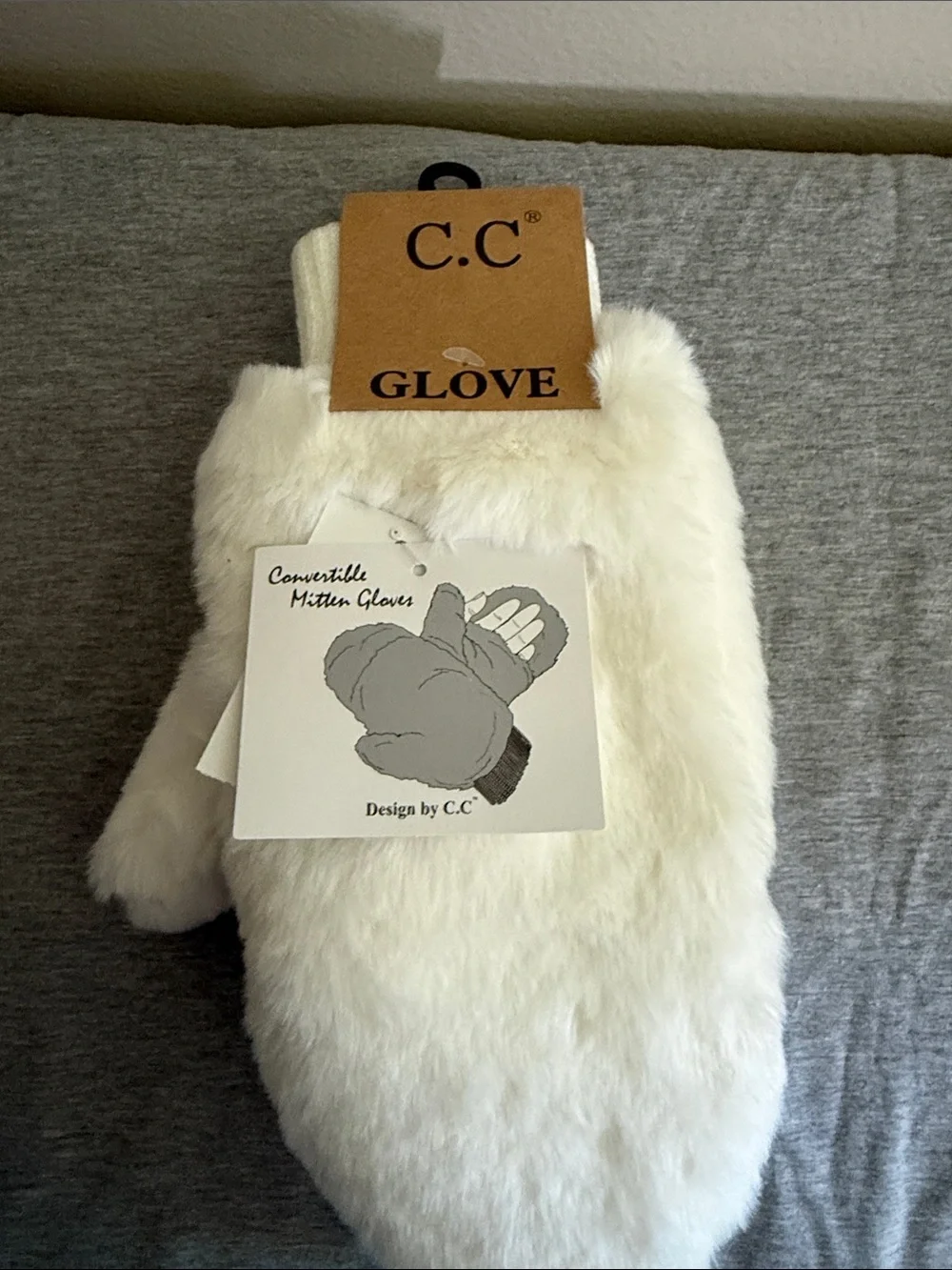 Authentic C.C Sherpa Polar Fleece Mittens with Plush Lining